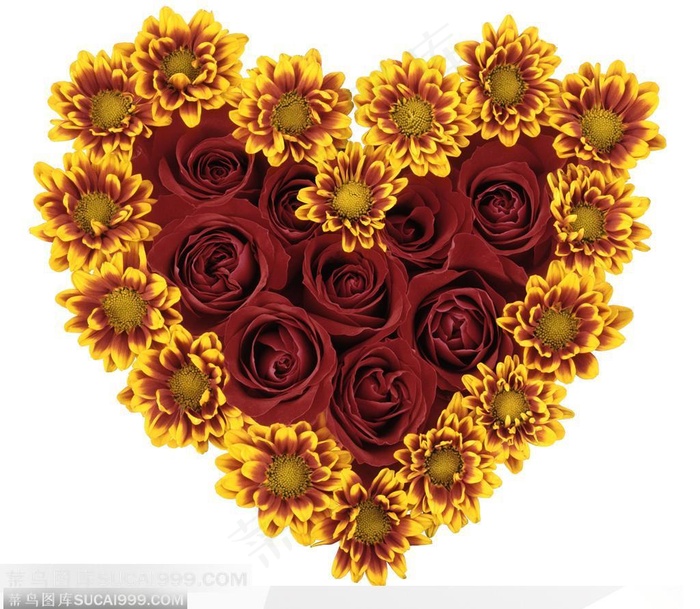 情人节花物语-漂亮的心形玫瑰花束