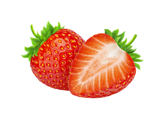 草莓 (27)水果超市商品白底图免抠实物摄影png格式图片透明底
