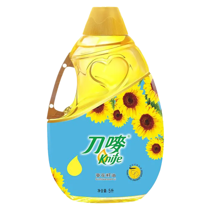 刀唛葵花籽油5升超市商品白底图免抠实物摄影png格式图片透明底