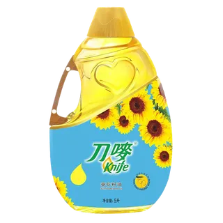 刀唛葵花籽油5升超市商品白底图免抠实物摄影png格式图片透明底