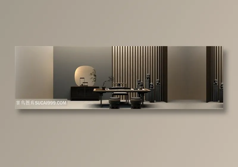 大气装修效果图海报