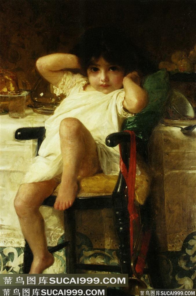 犯错的小孩  世界名画