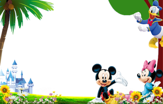 米老鼠主题边框卡通