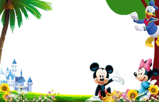 米老鼠主题边框卡通