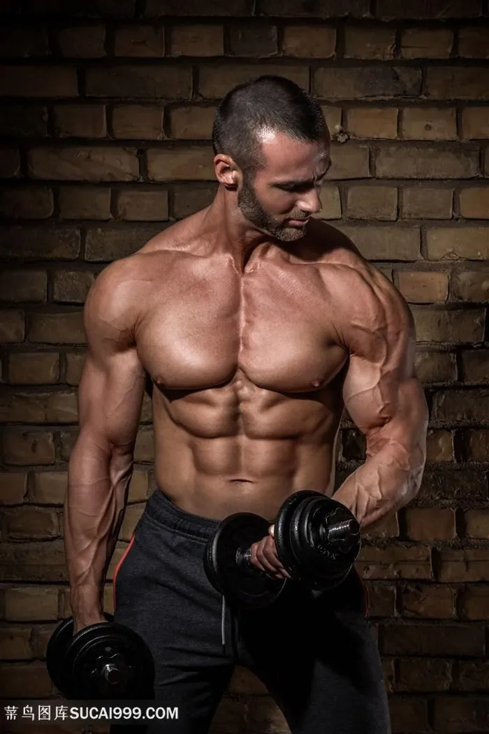 青筋暴露男人肌肉男健美图片