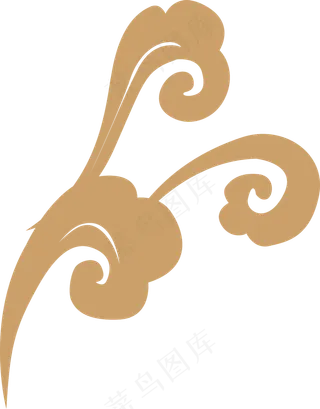 中式传统祥云中国风古典水纹吉祥图案免抠