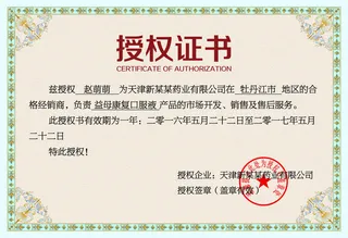 公司企业网络电子模板代理授权资质证书PSD制作设计源文件