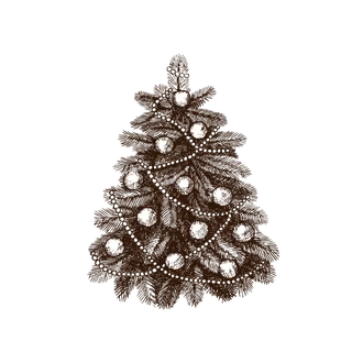 圣诞节平安夜圣诞树免扣素材圣诞元素