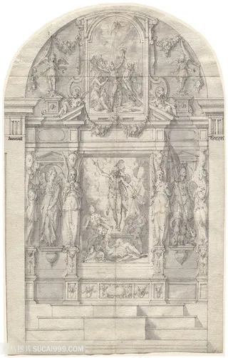 欧洲建筑素描简约装饰画