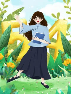 54青年海报54青年插画海报