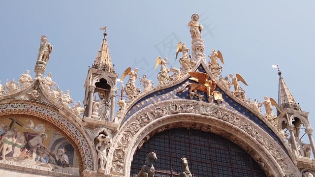 威尼斯, 意大利, 旅游, 金子, 动物, 狮子, 城市