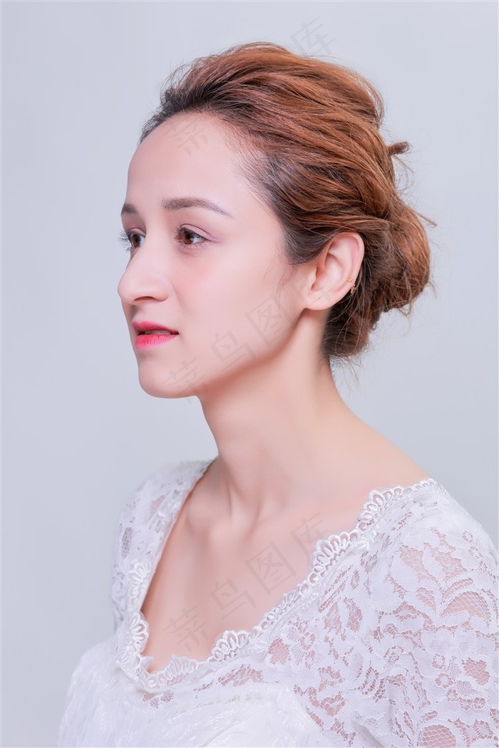清新美女妆面高清摄影