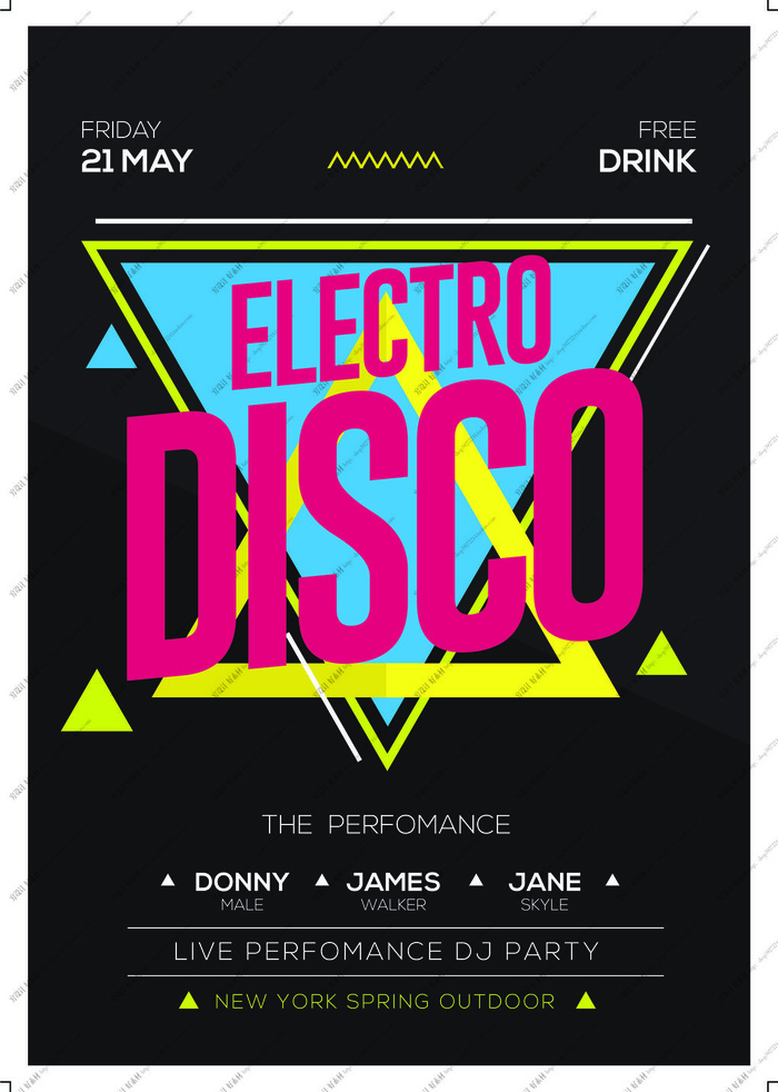 科技感多边形海报模板