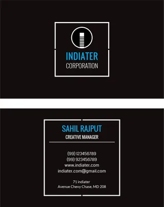 设计 创造 名片