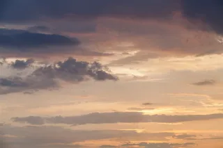 唯美黄昏天空景色大图