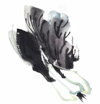 国画瓜果蔬菜鱼虾蟹国画美图素材