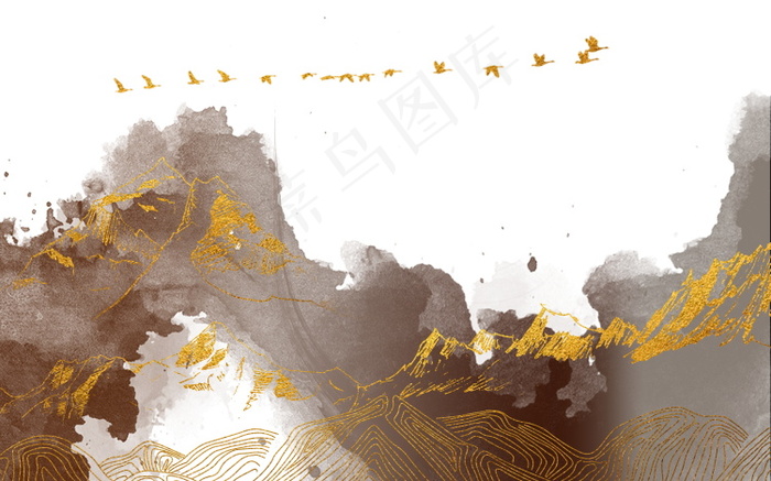 水墨山水素材 