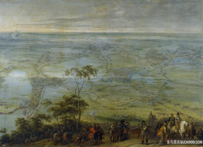 蛇人风景画油画