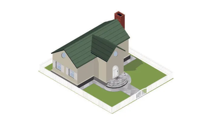 分析图素材图标集合景观建筑立面插画场景AI矢量图形设计eps,ai矢量模版下载