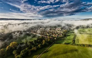 欧洲绿色小镇风光