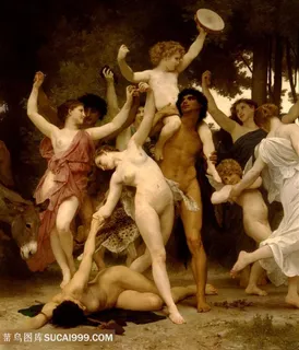 布格罗油画舞会*装饰画