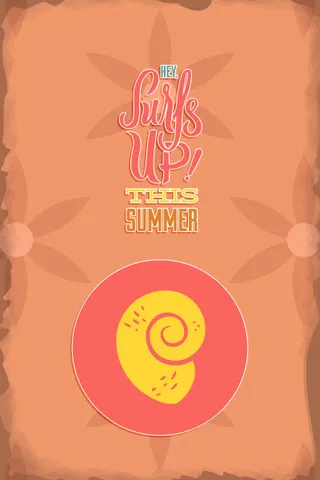 夏天海报矢量插画扁平风格