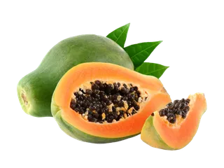 木瓜 (4)水果超市商品白底图免抠实物摄影png格式图片透明底