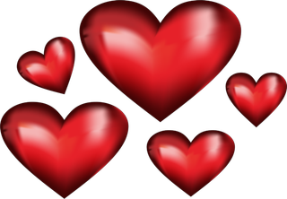 爱心气球立体免抠元素矢量素材