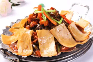 干豆角焖凤节 (1)