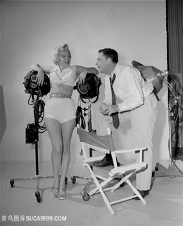 黑白时尚梦露装饰画