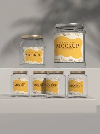 包装智能贴图样机VI效果PSD素材