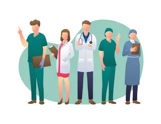 扁平化人物场景办公互联网等距ai矢量设计网页海报UI素材插画