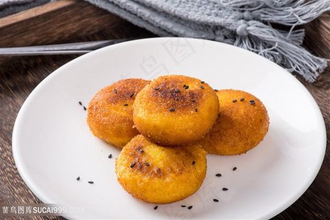 唯美甜点南瓜饼