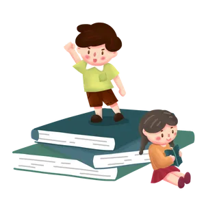 少儿兴趣班阅读的学生