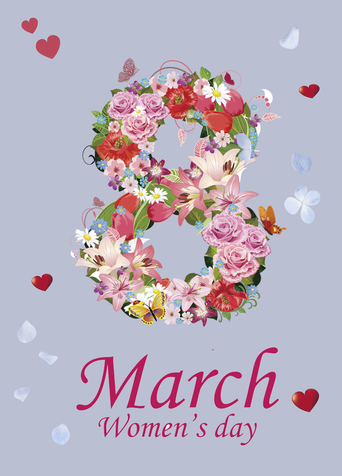 三八妇女节女神节贺卡素材