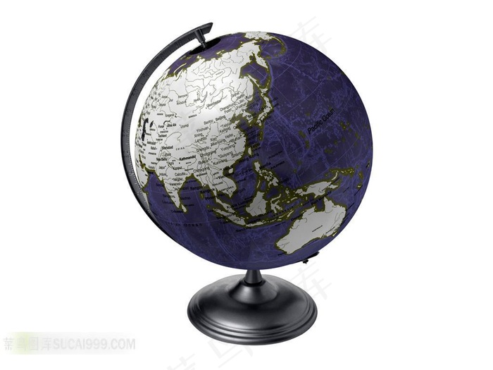 地球仪欧亚大陆面素材