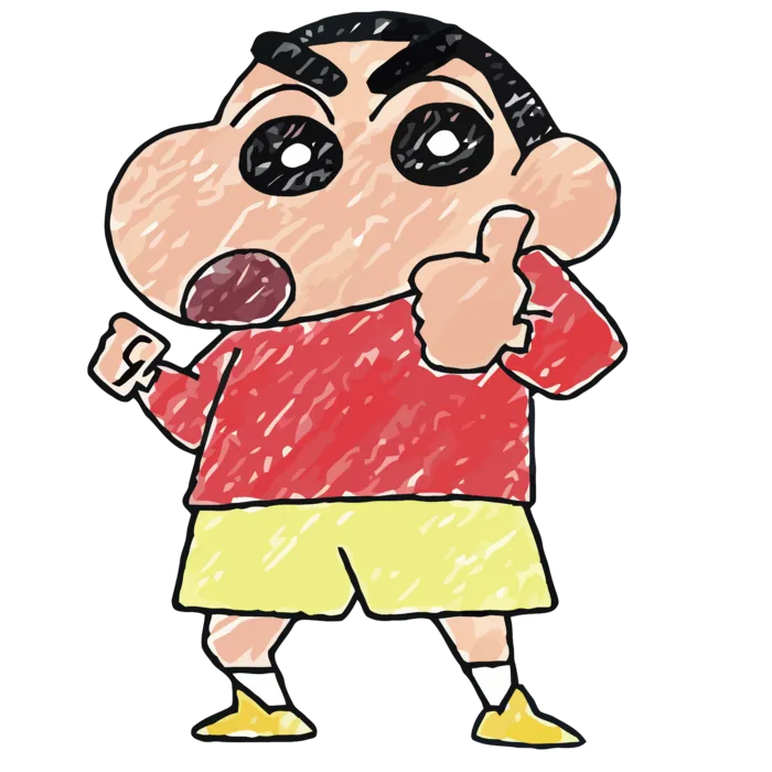 蜡笔小新可爱动画人物免扣素材