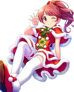 毛绒裙卡通女孩素材简笔