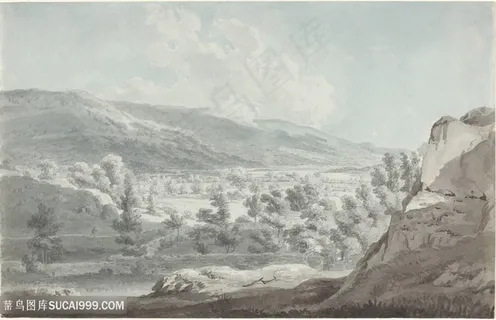 唯美山脉高清油画风景画 唯美山脉高清油画风景画