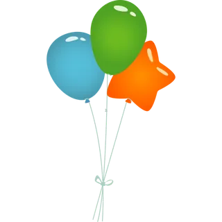 彩色气球装饰元素