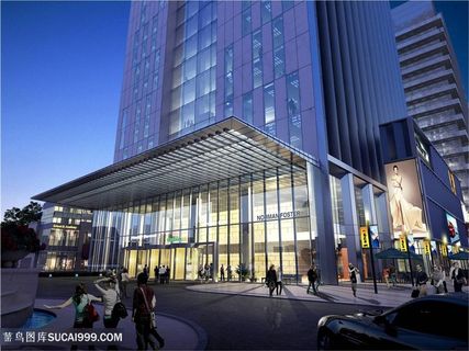 商场超市外观效果图平面图