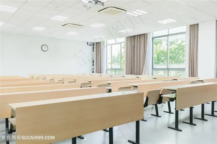 毕业季校园空荡荡的大学教室