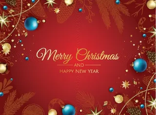 圣诞节圣诞树圣诞老人闪亮装饰电商促销折扣海报