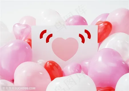 卫生保健-心形的气球