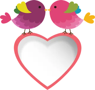 爱心小鸟情人节