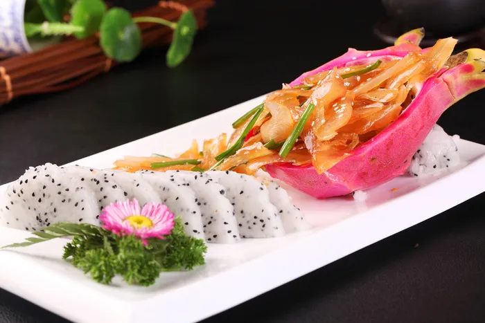 火龙果拌蹄筋 (3)