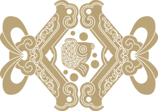 中国风传统吉祥寓意图案古代喜庆祥瑞纹样纹饰PNG免抠