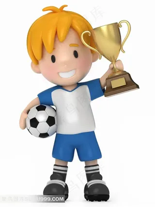 爱学习的儿童3D小人