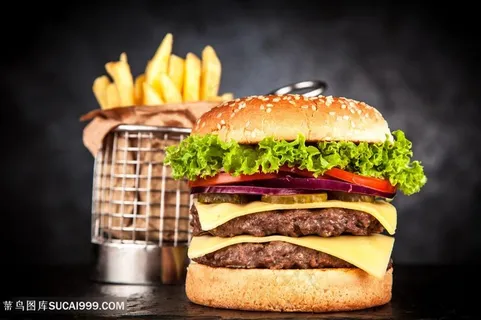 汉堡与薯条快餐高清图片 汉堡与薯条快餐高清图片