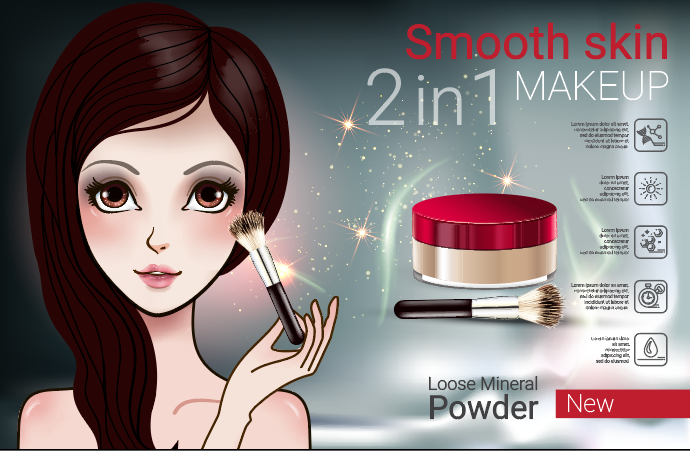 设计广告化妆品素材